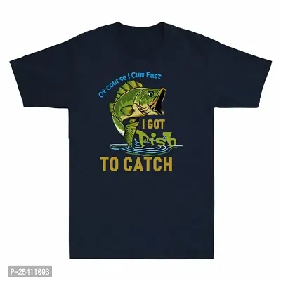 LAMS of Course I Cum Fast I Got Fish to Catch Funny Fishing Lover Gift Men's T-Shirt Navy085