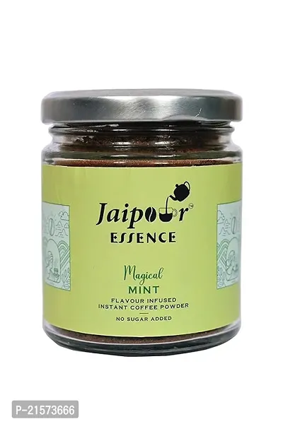 JAIPOUR COFFEE Instant Mint Flavoured Coffee Powder | Smooth  Refreshing Taste | NO Added Sugar | Preservative-Free | Mint Coffee | 60gm