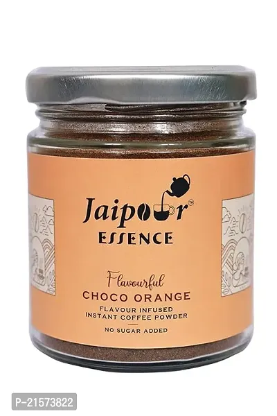 JAIPOUR COFFEE Choco-Orange Instant Flavoured Coffee Powder | Chocolate Orange fusion coffee | Natural flavours | Instant Coffee Powder | Delightful coffee | 60gm