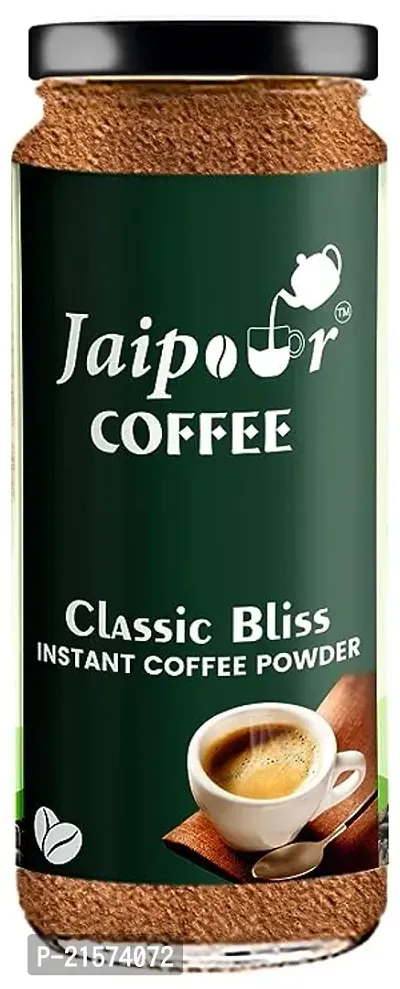 JAIPOUR COFFEE Classic Bliss Instant Coﬀee Powder Glass Jar | Instant Coffee Powder | Granulated Coffee | Finest Coffee | 75gm-thumb0