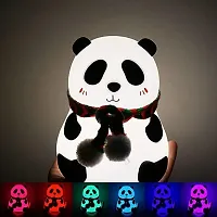 Night Lamp, Night Lamp for Kids, Silicone Cute Little Panda Table Lamp, Birthday Gift for Girls/Boys, Colour Changing with USB Rechargeable Night Light(PandaLamp)-thumb1