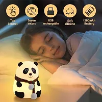 Night Lamp, Night Lamp for Kids, Silicone Cute Little Panda Table Lamp, Birthday Gift for Girls/Boys, Colour Changing with USB Rechargeable Night Light(PandaLamp)-thumb4