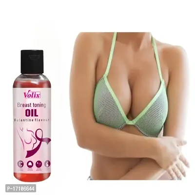 VALENTINE Bigger Breast Enlarge Oil Is Breast Growth Massage Oil for Women- STRAWBERRY,ROSE OIL,COCONUT OIL,ALMOND OIL,SUNFLOWER OIL  FENUGREEK OIL Relieves Stress Caused by Wired Bra and Breast ton
