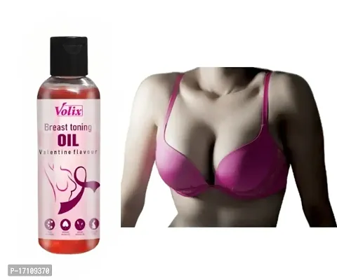 VALENTINE Bigger Breast Enlarge Oil Is Breast Growth Massage Oil for Women- STRAWBERRY,ROSE OIL,COCONUT OIL,ALMOND OIL,SUNFLOWER OIL  FENUGREEK OIL Relieves Stress Caused by Wired Bra and Breast tone-thumb0