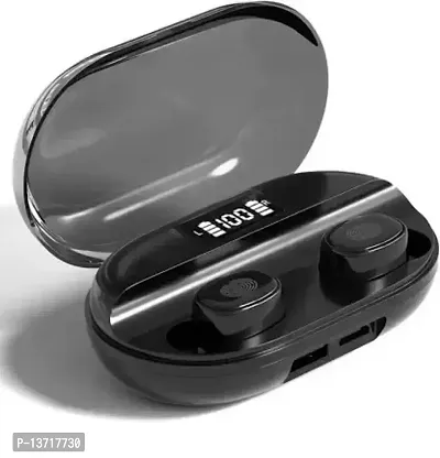 TWS T-2 Earbuds With Charging Case Bluetooth Headset  (Black, True Wireless)-thumb0