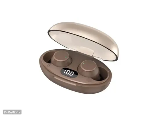 Mrs Simin True T28 Wireless Earbuds with 40+ Hours Playtime (Coffee)
