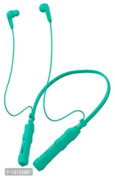 Mrs Simin Hammer B16 Green Wireless Bluetooth Neckband with Upto 20 Hours Playback, Fast Charging 45 Mints-thumb0