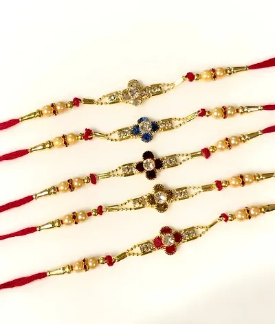 Designer Beautiful Trendy Rakhi (Pack Of 5)