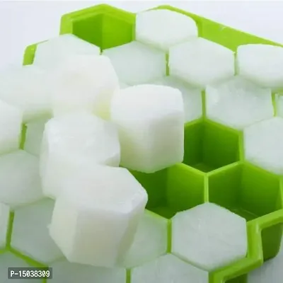 Honeycomb Silicone Ice Cube Tray/ Chocolate Mould With Lid-thumb2