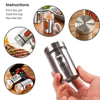 Stainless Steel Salt and Pepper Shaker- Pack Of 2-100 ml-thumb1