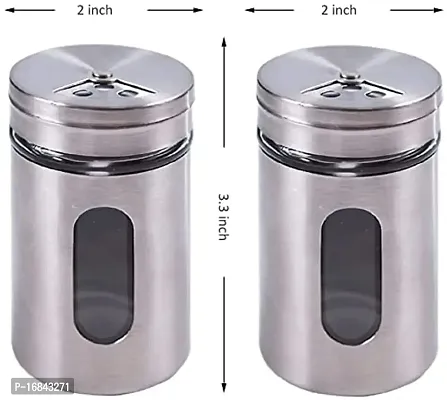 Stainless Steel Salt and Pepper Shaker- Pack Of 2-100 ml-thumb5