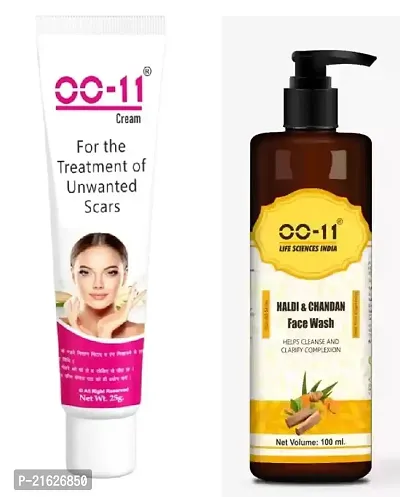 OO-11 Cream  For the Treatment Of Unwanted Scars  Haldi  Chandan Face Wash-thumb0