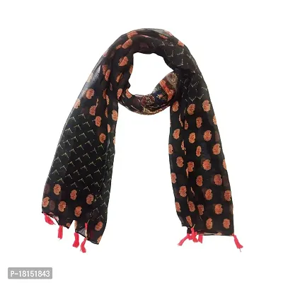 Fancy Printed Chiffon Scarf, Scarves, Stole Design for  Women-thumb0