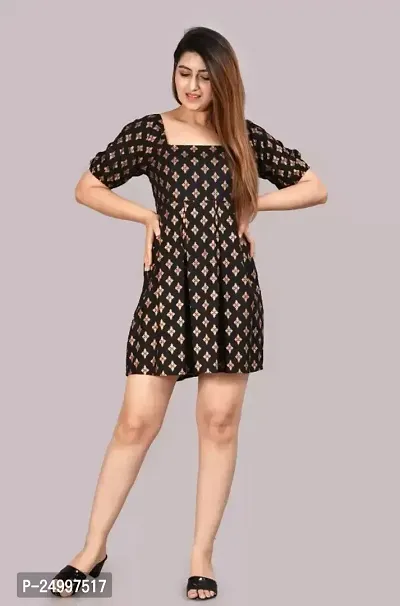 Stylish Women Cotton  Fit And Flare Dress