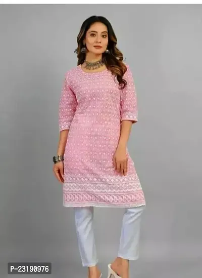 Stylish Fancy Designer Cotton Kurta For Women