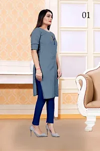 SLUB COTTON KURTI-thumb1