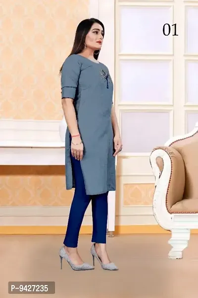 SLUB COTTON KURTI-thumb2