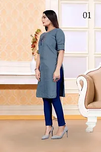 SLUB COTTON KURTI-thumb2