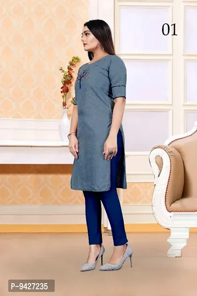 SLUB COTTON KURTI-thumb3