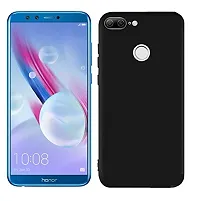 Classic Top Quality Black Rubber Silicone Back Cover Back Case Plain Cover Case Back Cover For Huawei Honor 9 Lite-thumb1