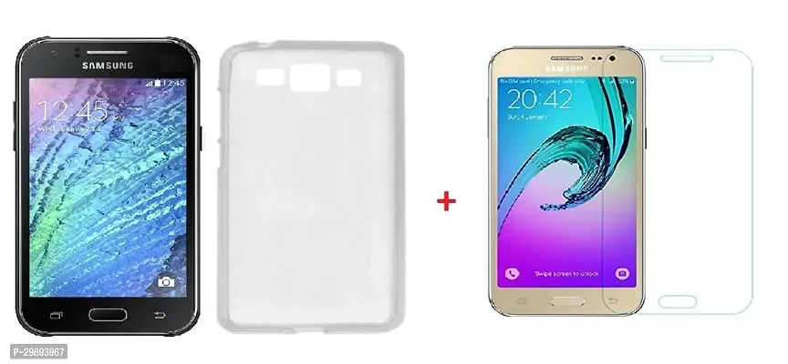 Classic Back Cover For Samsung Galaxy J2 Ace and Free Tempered Glass