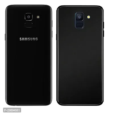 Classic Black Rubber Silicone Back Cover Back Case Plain Cover For Samsung Galaxy On6/ Samsung Galaxy J6 2018