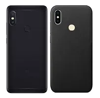 Classic Rubber Silicone Back Cover For Xiaomi Redmi Note 5 Pro Black-thumb3