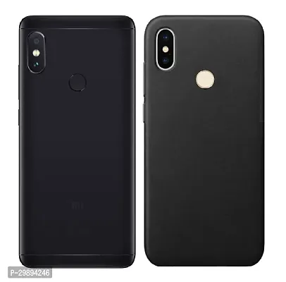 Classic Rubber Silicone Back Cover For Xiaomi Redmi Note 5 Pro Black-thumb4