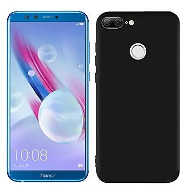 CELZO Silicon Back Cover Case for Honor 9 Lite - {Black}