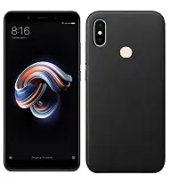 Classic Rubber Silicone Back Cover For Xiaomi Redmi Note 5 Pro Black-thumb2