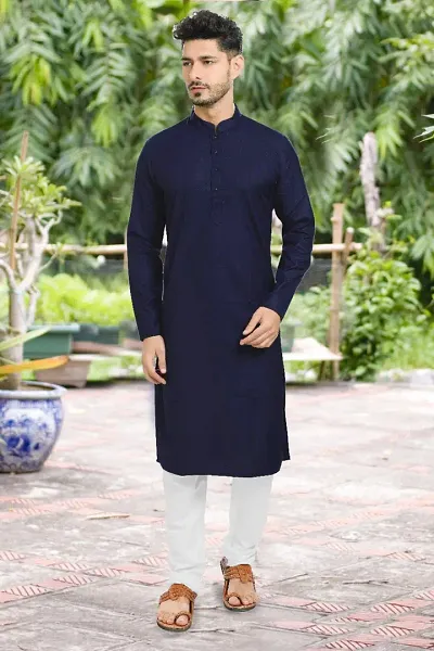 Kirtida Designer EMLOVZ? Men's Blend Kurta with Pyjama (Traditional Outfit) (17 Colours)