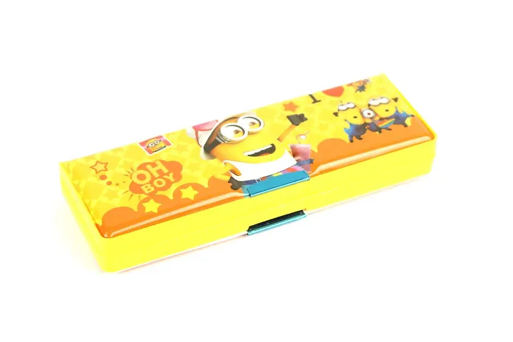 Anvi Pencil Box for Kids, Dual Side Storage (Minions)