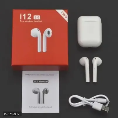Stylish I 12Tws Earbuds Bluetooth For Men  Women-thumb0