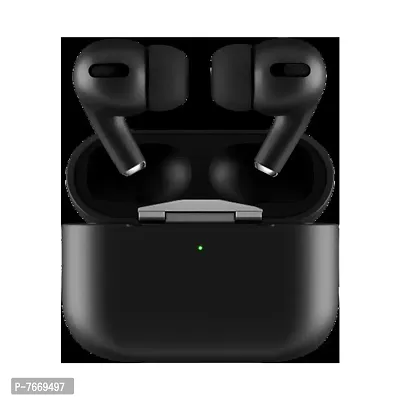 AIRPODS PRO Earbuds with 8Hours Playtime, Fast Charging, Deep Bass Bluetooth Headset (Black, True-thumb0
