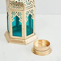IMRAB CREATIONS Decorative Moksha Hanging Lantern/Lamp with t-Light Candle (Red-Gold, 2)-thumb3