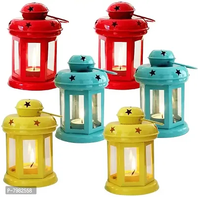 Decorative Star Hanging/Table Lantern Combo Pack of 6-thumb2