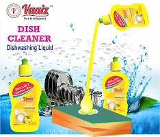 Vaaiz Dishwash Liquid Gel, All-in-One Kitchen Utensil Cleaner, Leaves No Residue, Removes oil, Grease  Burnt Utensils Cleaner Pack of 2 and 1 Pack of Glass Cleaner Combo-thumb3