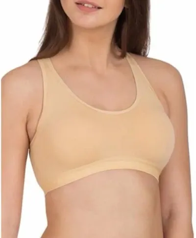 Beauty Plus Women's Air Bra Non-Padded White & Skin