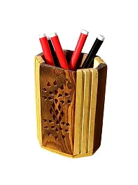 Wooden Pen, Pencil Jar, box, storage, Desk organiser, Office accessories-thumb1