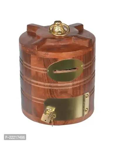 WOODBOSS Wooden Water Tank shaped Money box for kids gifts | Rosewood Money box-thumb4