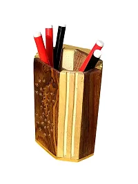 Wooden Pen, Pencil Jar, box, storage, Desk organiser, Office accessories-thumb2