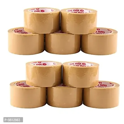 Adhesive Carton Packing High Strength Tape (Brown) (2inch-100Meter, Pack Of 8)