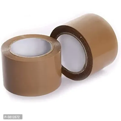 Adhesive Carton Packing High Strength Tape (Brown) (2inch-200Meter, Pack Of 2)
