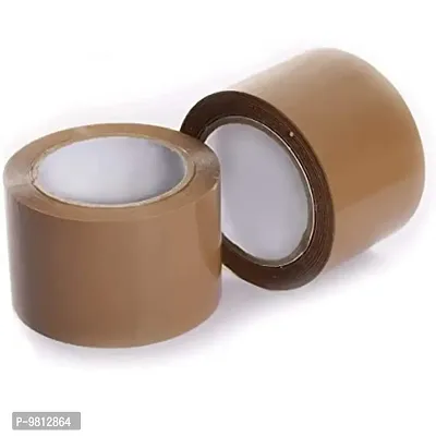Adhesive Carton Packing High Strength Tape (Brown) (2inch-100Meter, Pack Of 2)