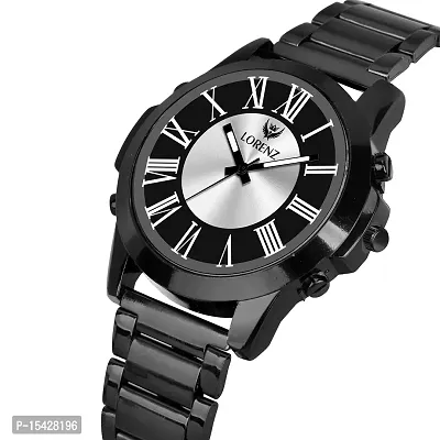 LORENZ Matte Finish Day & Date Finish Black Dial Men's Analog Watch-  MK-1078A : Amazon.in: Watches