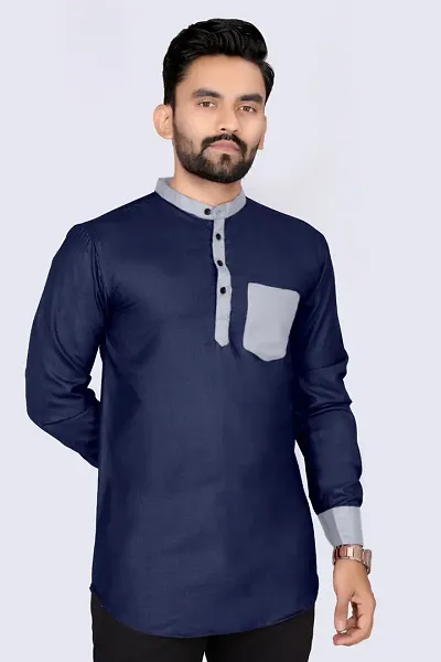 Hot Selling Cotton Blend Kurtas For Men 