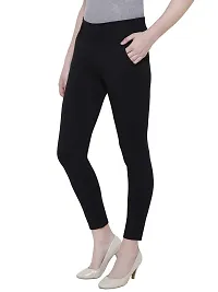 ShopOlica#174; Women's Winter Warm Fur Jeggings Stylish Formal Casual Thermal Pants (Black, X-Large)-thumb2