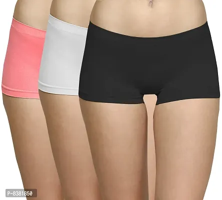 Womens Seamless Underwear Boyshort Ladies Panties Spandex Panty Workout  Boxer briefs 5 Pack