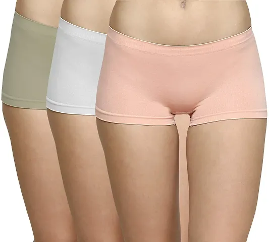 Buy Piftif Boyshort Cotton Panties for Women, No Show Underwear