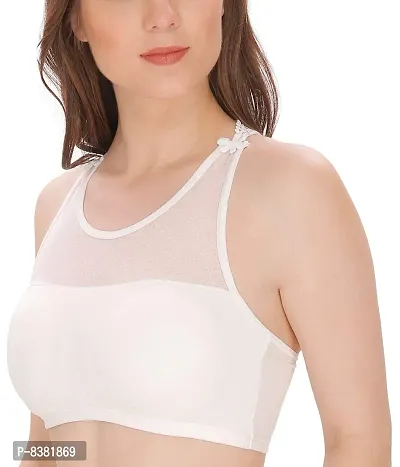 Buy ShopOlica Women's Blended Padded Readymade Blouse Cum Bra (White, Free  Size) Online In India At Discounted Prices